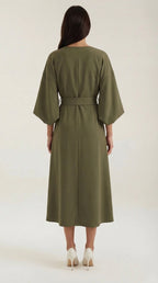 Ana Belted Waist Maxi Dress