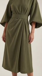 Ana Belted Waist Maxi Dress