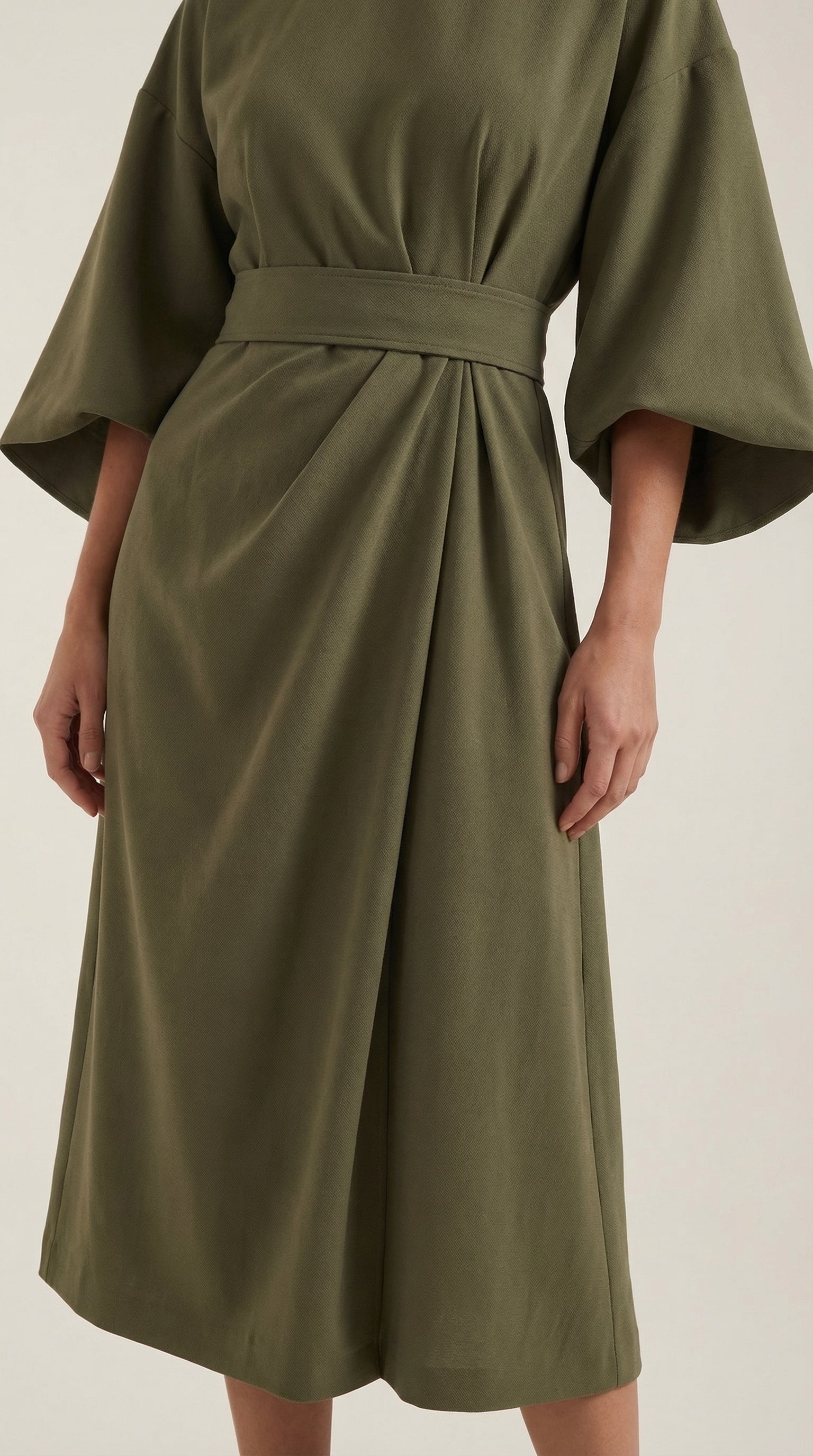 Ana Belted Waist Maxi Dress