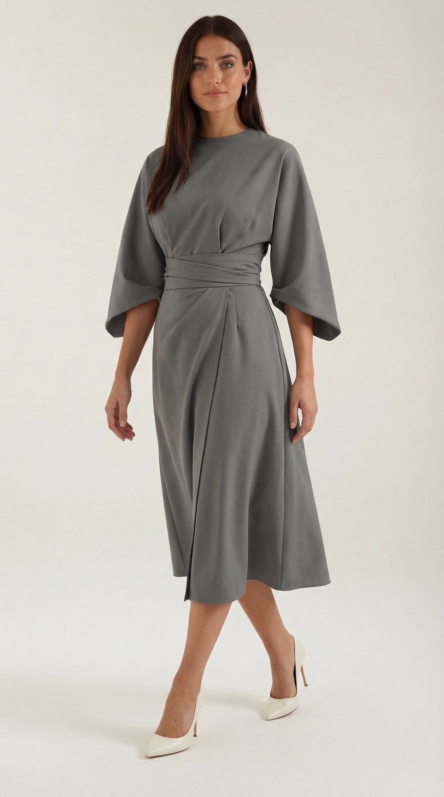 Ana Belted Waist Maxi Dress
