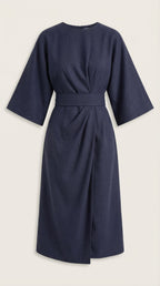 Ana Belted Waist Maxi Dress
