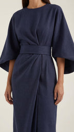 Ana Belted Waist Maxi Dress