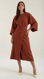 Ana Belted Waist Maxi Dress