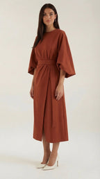 Ana Belted Waist Maxi Dress