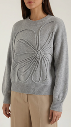 Annie Floral Knit Sweater