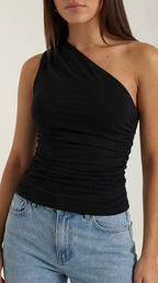 Briony Sleeveless One Shoulder Top