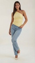 Briony Sleeveless One Shoulder Top
