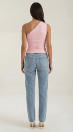Briony Sleeveless One Shoulder Top