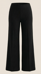 Brooke White Mid Waist Baggy Trousers