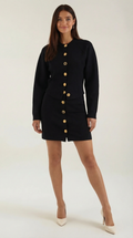 Carrie Buttoned Cardigan and Skirt Set