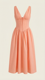 Cassiopeia Midi Plunge Dress