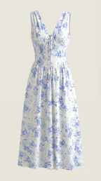 Cassiopeia Midi Plunge Dress