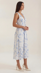 Cassiopeia Midi Plunge Dress