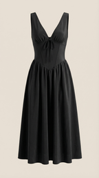 Cassiopeia Midi Plunge Dress
