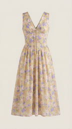Cassiopeia Midi Plunge Dress