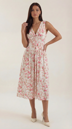 Cassiopeia Midi Plunge Dress