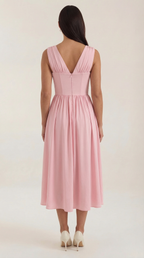 Cassiopeia Midi Plunge Dress