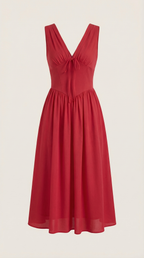 Cassiopeia Midi Plunge Dress