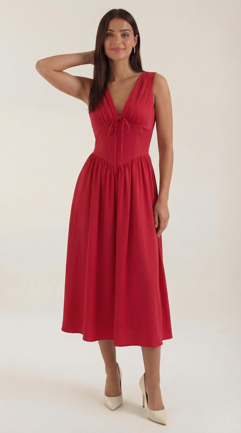 Cassiopeia Midi Plunge Dress