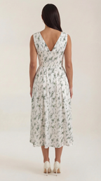 Cassiopeia Midi Plunge Dress