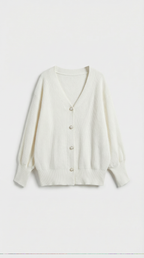 Cindy Pearl Button Knit Cardigan