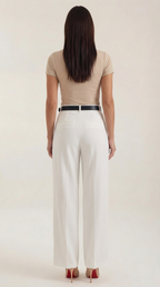 Claire High Waist Straight Leg Trousers