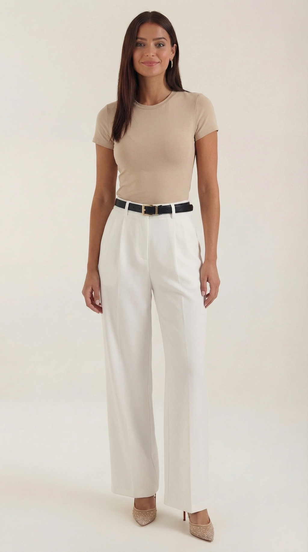 Claire High Waist Straight Leg Trousers