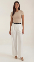 Claire High Waist Straight Leg Trousers