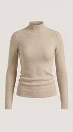 Constance Cotton Mock Neck Top