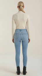 Constance Cotton Mock Neck Top