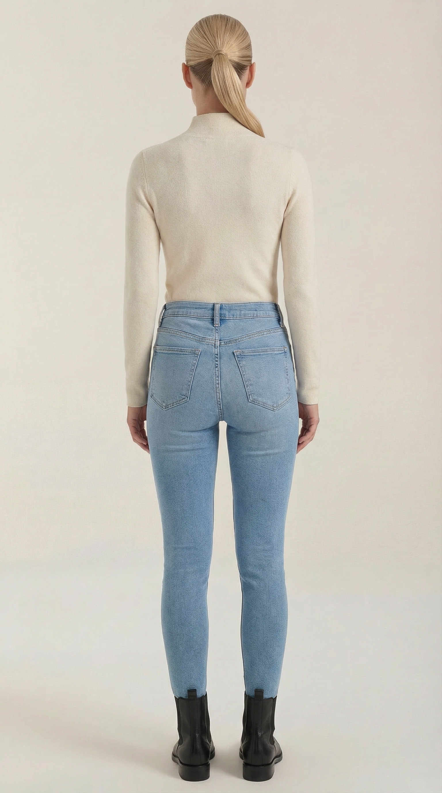 Constance Cotton Mock Neck Top