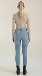 Constance Cotton Mock Neck Top