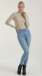 Constance Cotton Mock Neck Top