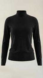 Constance Cotton Mock Neck Top