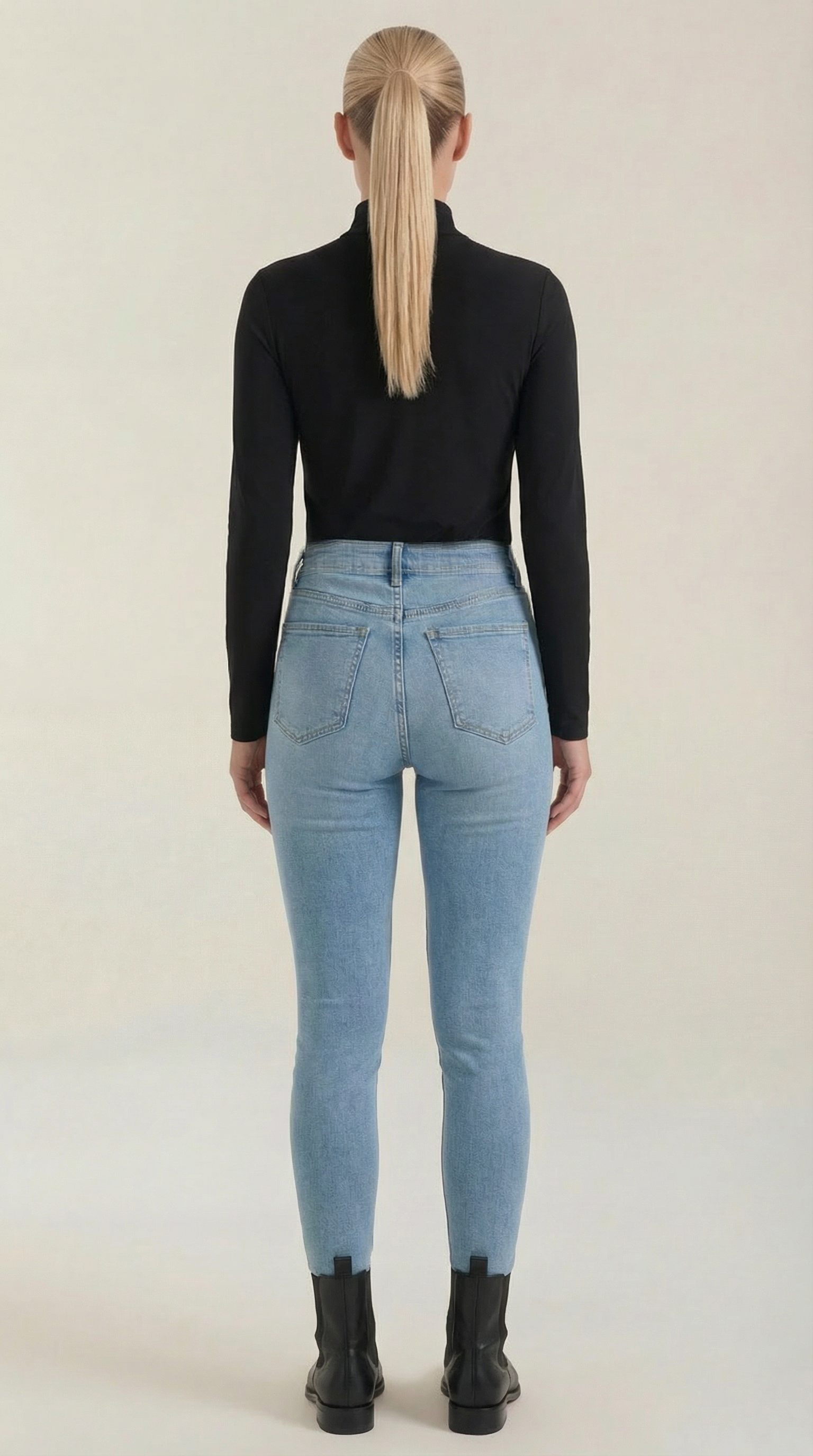 Constance Cotton Mock Neck Top