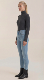 Constance Cotton Mock Neck Top