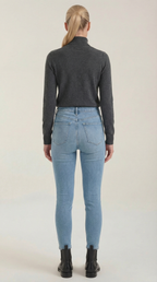 Constance Cotton Mock Neck Top
