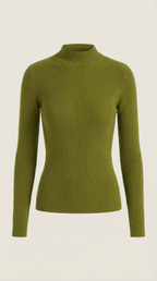 Constance Cotton Mock Neck Top