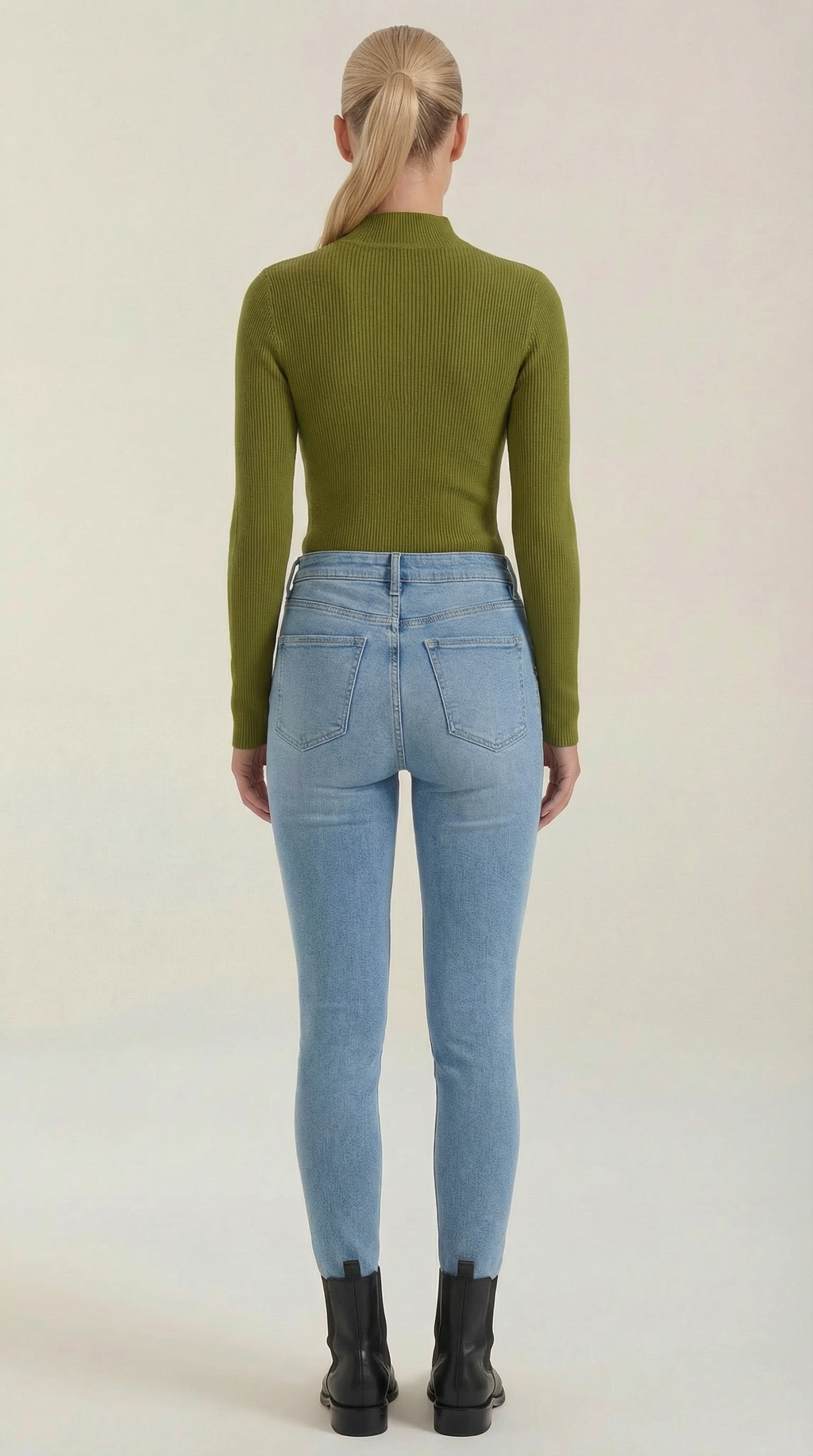 Constance Cotton Mock Neck Top