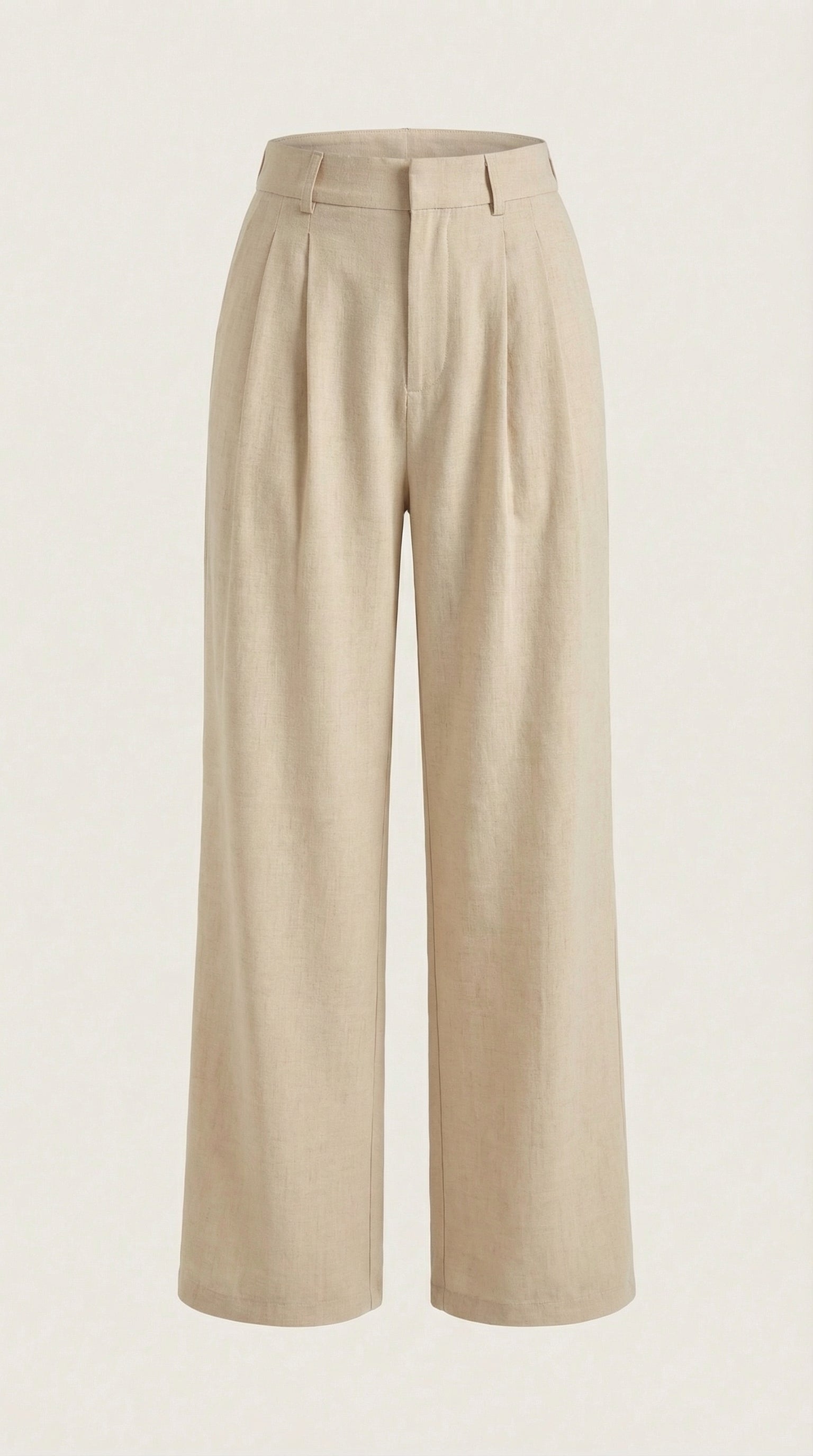 Courtney Pleated High-Rise Wide Leg Pants