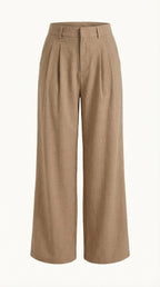 Courtney Pleated High-Rise Wide Leg Pants