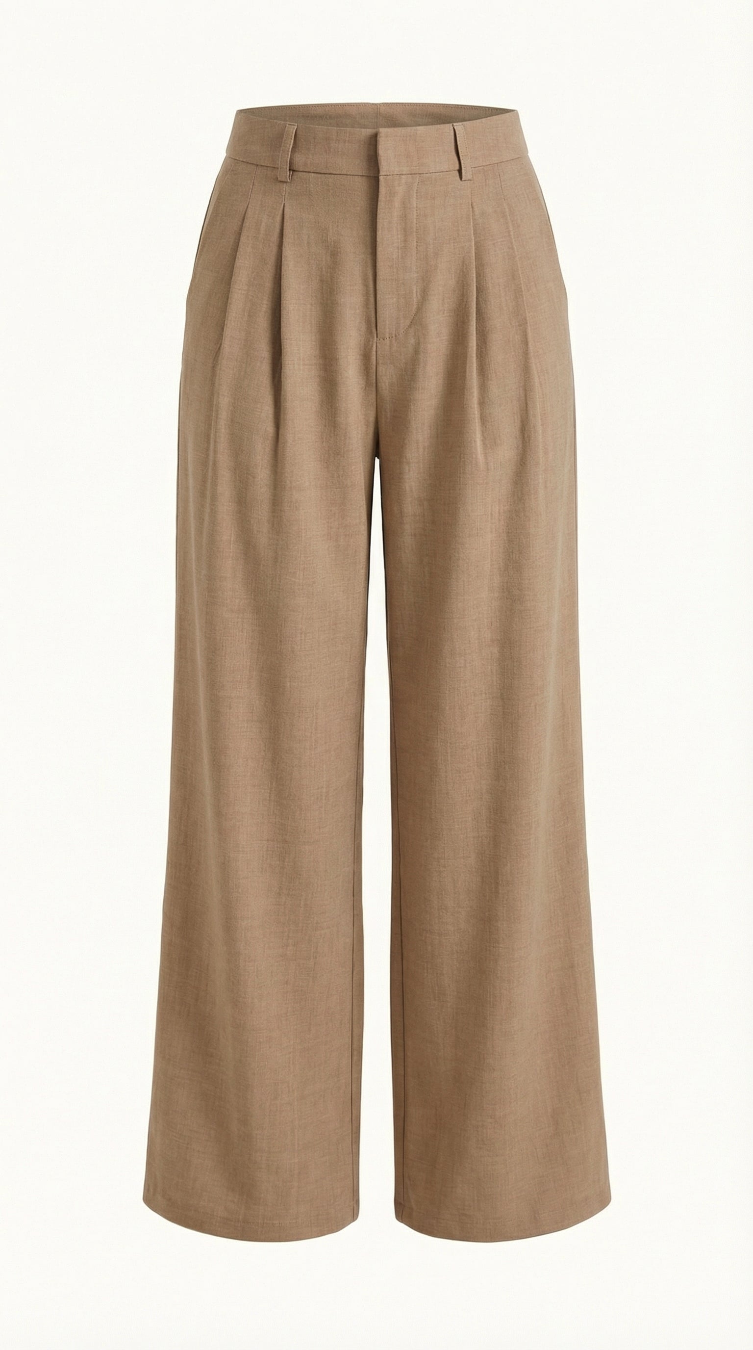 Courtney Pleated High-Rise Wide Leg Pants