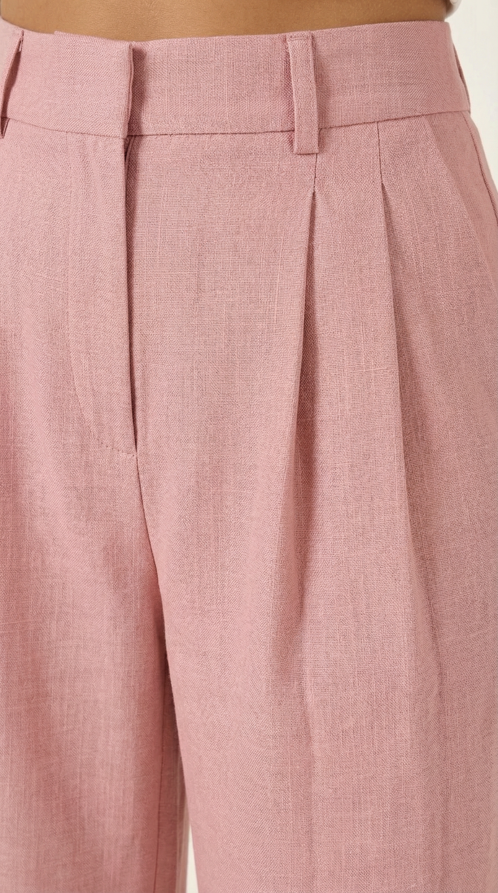 Courtney Pleated High-Rise Wide Leg Pants