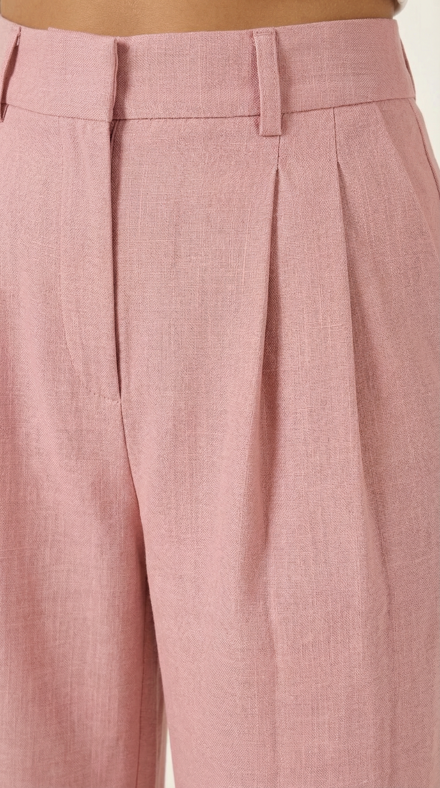 Courtney Pleated High-Rise Wide Leg Pants