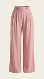 Courtney Pleated High-Rise Wide Leg Pants