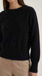 Crystal Cinched Knit Sweater