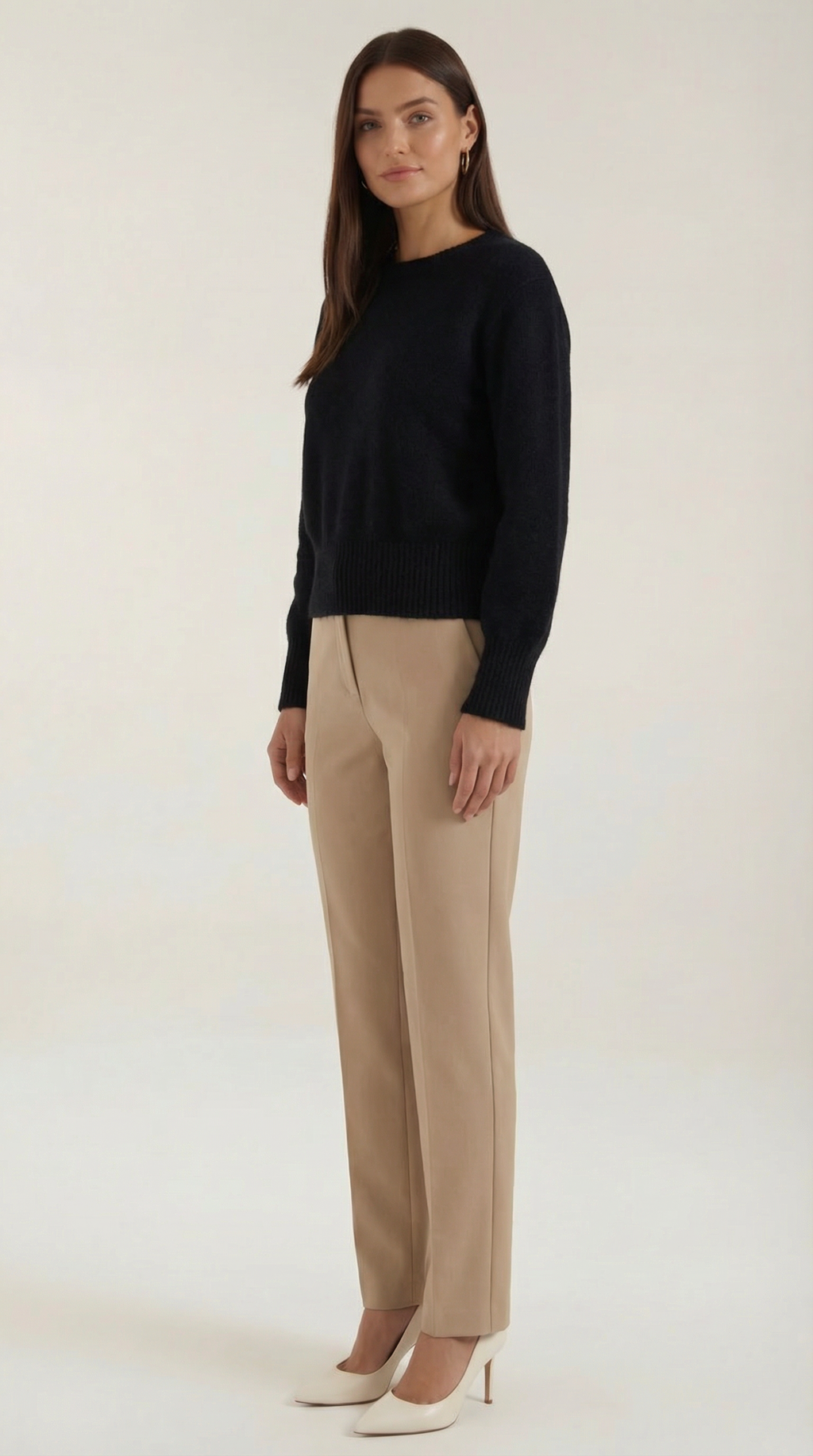 Crystal Cinched Knit Sweater