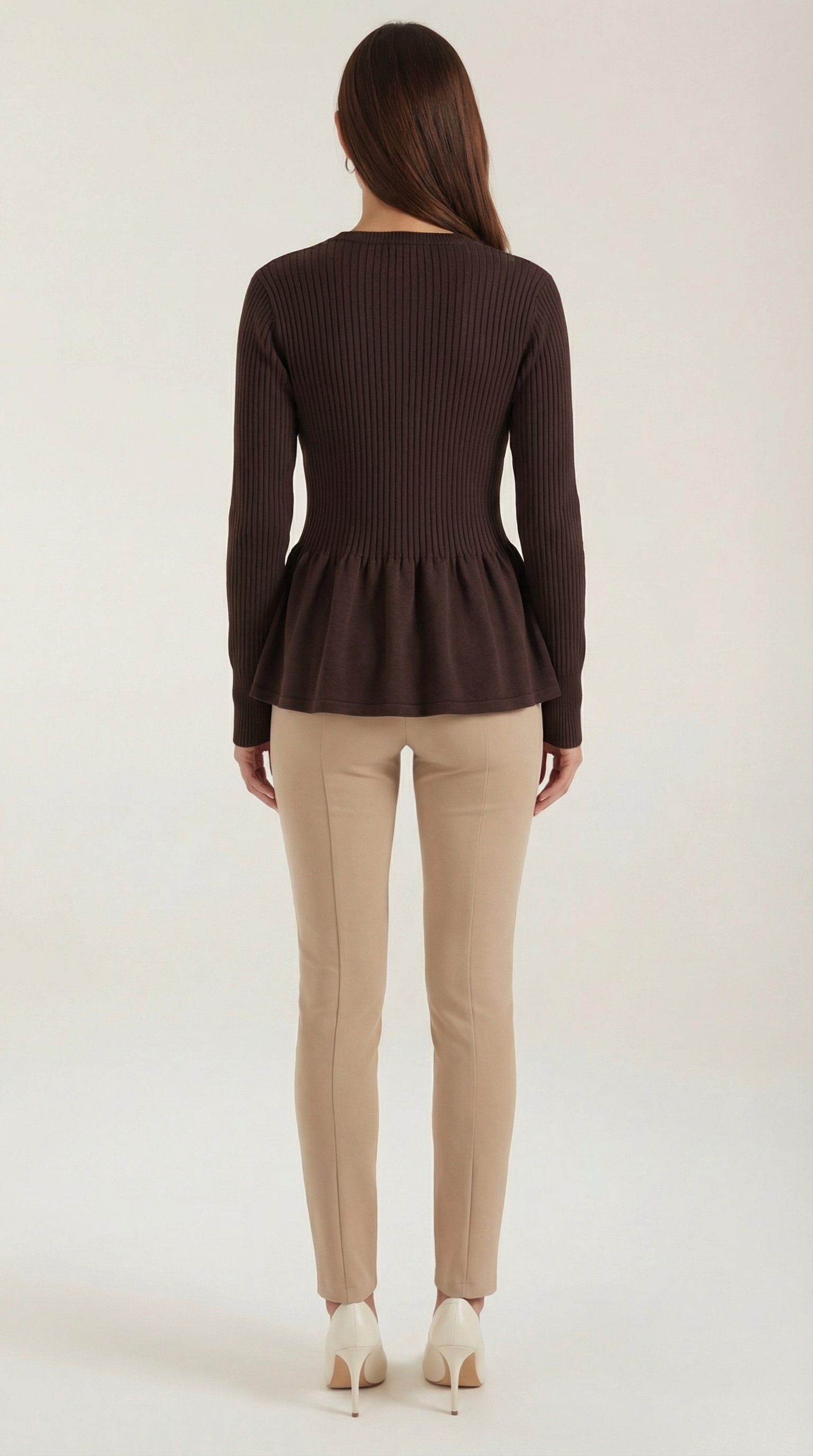 Diana Buttoned Peplum Cardigan