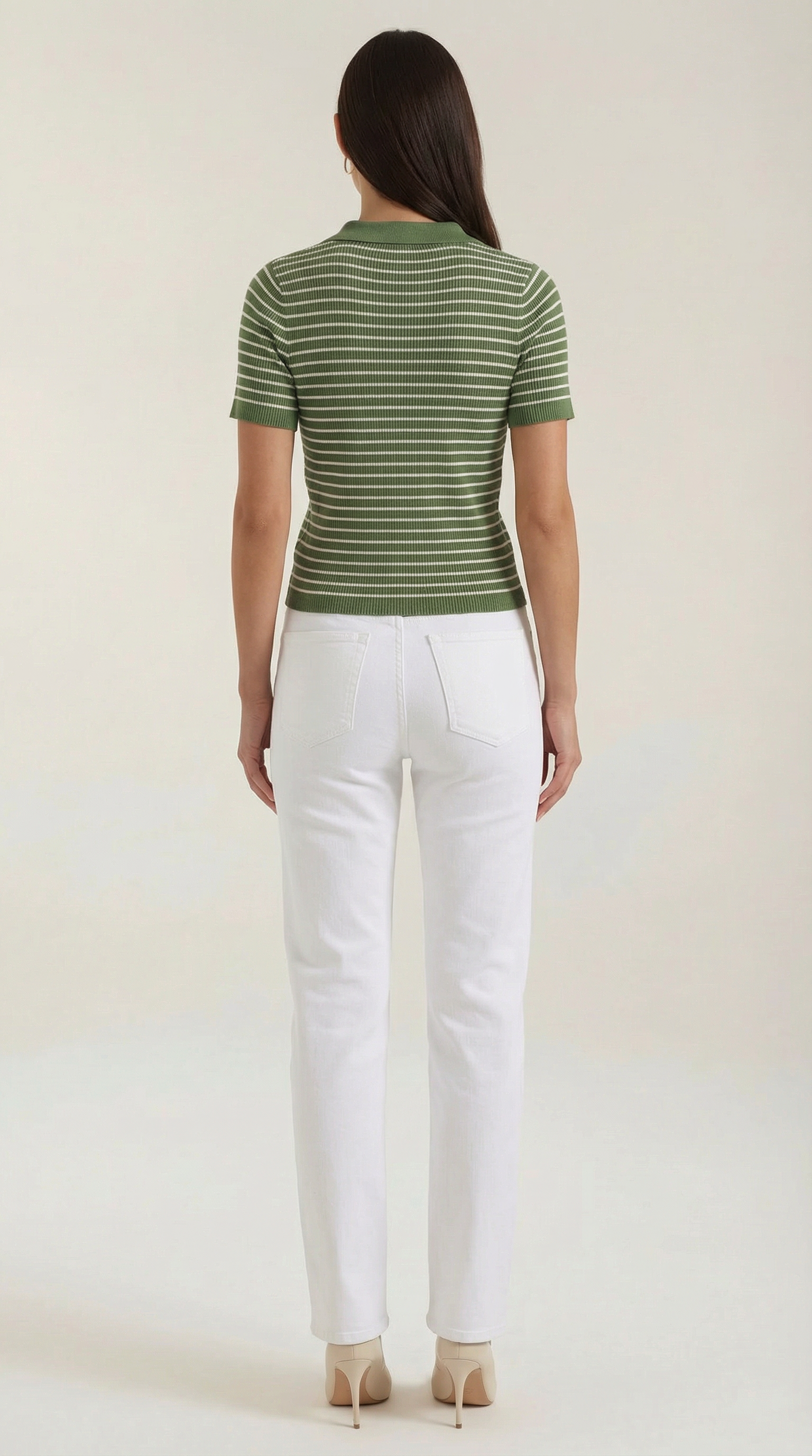 Edith Striped Polo Top
