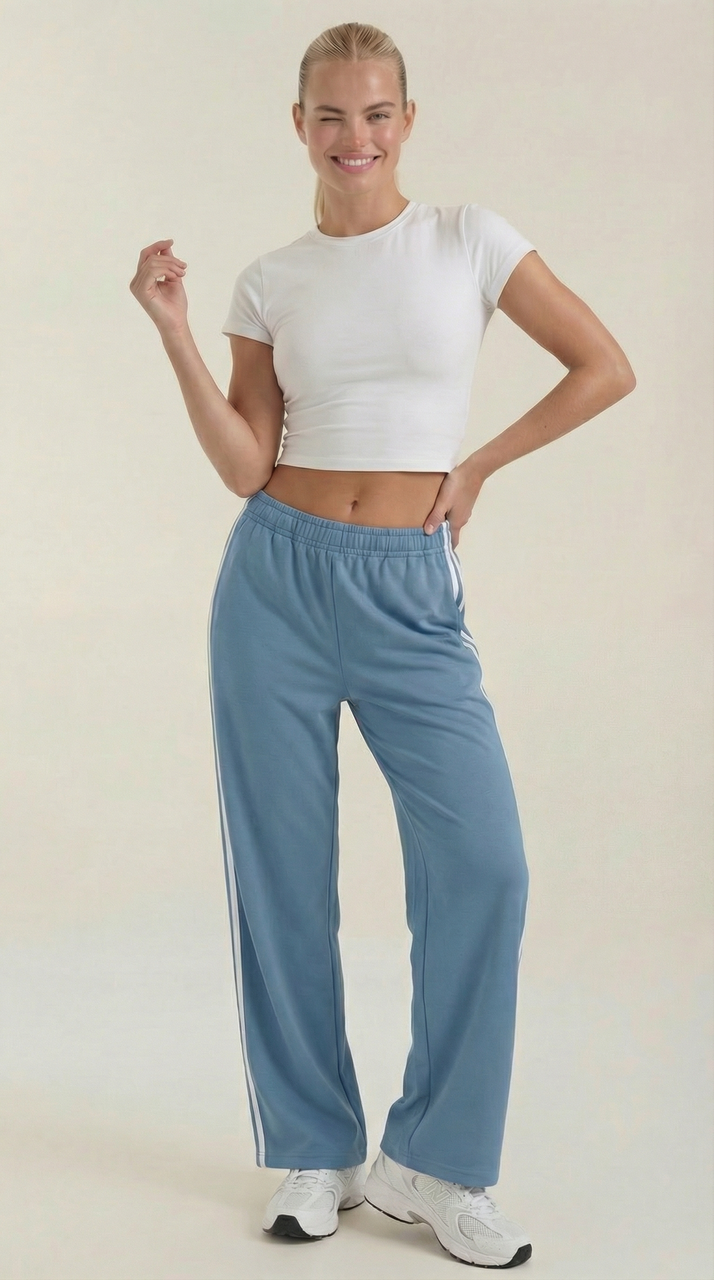 Eileen Wide Leg Track Pants